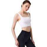 Cottonhill Krem Kare Yaka Crop Top Büstiyer Spor Kullanıma Uygun Hafif Tasarım XL Beden