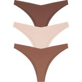 Cottonhill Lazer Kesim Kadın Brezilya Külot 3'lü Paket-3 Renkli %80 Polyamid %20 Elastan