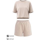 Cottonhill Premium - Sway Collection | Vizon Modal Şortlu Kadın Eşofman Takımı - XL