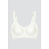 Cottonhill Seamless Bra - Curve | Krem Lazer Kesim Dikişsiz Toparlayıcı Büyük Beden Kadın Sütyen - 95C