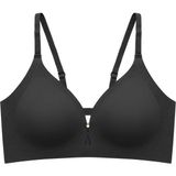 Cottonhill Seamless Bra - Elune | Siyah Lazer Kesim Balensiz Dekolte Taş Detaylı Dikişsiz Kadın Sütyen - 80B