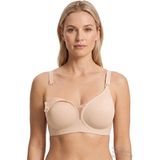 Cottonhill Seamless Bra - Nuvia |ten Lazer Kesim Klipsli Önden Açılabilir Rib Dokulu Dikişsiz Emzirme Sütyeni - XL