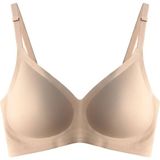 Cottonhill Seamless Bra - Pure | Kahverengi Lazer Kesim Dikişsiz Ayarlanabilir Askılı Balensiz Kadın Sütyen - 80B
