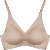 Cottonhill Seamless Bra - Pure | Kahverengi Lazer Kesim Dikişsiz Ayarlanabilir Askılı Balensiz Kadın Sütyen - 90B