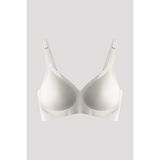Cottonhill Seamless Bra - Pure | Krem Lazer Kesim Dikişsiz Ayarlanabilir Askılı Balensiz Kadın Sütyen - 75B
