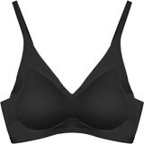 Cottonhill Seamless Bra - Pure | Siyah Lazer Kesim Dikişsiz Ayarlanabilir Askılı Balensiz Kadın Sütyen - 80B