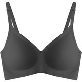 Cottonhill Seamless Bra - Pure | Siyah Lazer Kesim Dikişsiz Ayarlanabilir Askılı Balensiz Kadın Sütyen - 80B