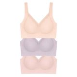 Cottonhill Seamless Bra - Seravia | Lazer Kesim Dantelli Minimizer Kadın Sütyen 3'lü Paket