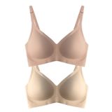 Cottonhill Seamless Bra - Soft | Lazer Kesim Balensiz Ayarlanabilir Askılı Dikişsiz Kadın Sütyen 2'li Paket-3