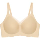 Cottonhill Seamless Bra - Touch | Ten Lazer Kesim Dikişsiz Tül ve Dalga Detaylı Balensiz Kadın Sütyen