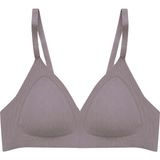 Cottonhill Seamless Bra - Velour | Kahverengi Lazer Kesim Balensiz Üçgen Form Dikişsiz Kadın Sütyen - 85B