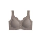 Cottonhill Seamless Bra - Virela | Vizon Lazer Kesim Önden Düğmeli Toparlayıcı Büyük Beden Kadın Sütyen