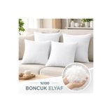 cottonkoza tekstil örme san. ve tic. ltd. şti. 4'Lü Ultra Dolgun Elyaf Kırlent İçi Yastık , Yıkanabilir