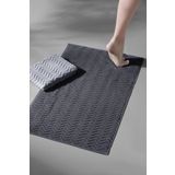 COTTONMANIA Taffeta X Bathmat Space - Ekstra Yumusak, Modern %100 Pamuk Ayak Havlusu / Banyo Paspas Seti