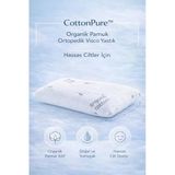 Cottonpure Organik Pamuk Ortopedik Visco Yastık Hassas Ciltler İçin
