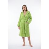 Cottonverse Kapüşonlu Bornoz – %100 Pamuk , Unisex - S - M - Yeşil