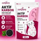Cotyora Aktif Karbon Kedi Kumu Koku Giderici ve Önleyici 420 gr Kedi Kumu Için Aktif Karbonlu Koku Hapsedici
