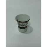 Couleuvre Limoges Çiçek Desenli Bordo Mini Su Bardağı 5,5cm - 1 - Renkli