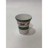 Couleuvre Limoges Çiçek Desenli Yeşil Mini Su Bardağı 5,5cm - 1 - Renkli