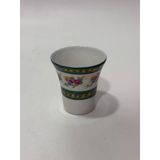 Couleuvre Limoges Çiçek Desenli Yeşil Mini Su Bardağı 5,5Cm
