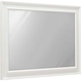 Country Şifonyer Aynası - Mat Lake Beyaz 90X65X4 cm (Gxyxd) - Diamond Beyaz