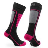 Courchevel Merinos Yünü Hafif Kayak Çorabı Pembe 35/38