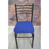 COVER TEKSTİL 4 Adet Demır Sandalye Kılıfı Ortüsü Oturma Yerı Jakar Kumaş