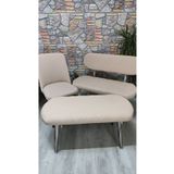 COVER TEKSTİL Bench püf takımı kılıfı lakost kumaş 2 sandalye 1 Bench 1 püf
