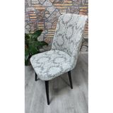 COVER TEKSTİL Osmanlı desenli büyük oval sandalye kılıfı