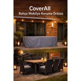 CoverAll 300x200x80cm Bahçe Mobilya Örtüsü Su Geçirmez Toz Geçirmez UV Korumalı Masa Sandalye Koruma Brandası