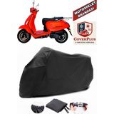 Coverall Apachi True 125 Siyah Motorsiket Brandası Motor Örtüsü Çadır Su Geçirmez Motosiklet Kılıfı Motor Brandası - Siyah- Arka Çanta UYUMSUZ
