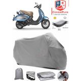 Coverall Aprilia Mojito 125 Custom Gri Motorsiket Brandası Motor Örtüsü Çadır Su Geçirmez Motosiklet Kılıfı Motor Brandası - Gri- Arka Çanta UYUMSUZ