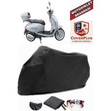 Coverall Arora Ar 50 Cappuccino Siyah Motorsiket Brandası Motor Örtüsü Çadır Su Geçirmez Motosiklet Kılıfı Motor Brandası - Siyah- Arka Çanta UYUMSUZ
