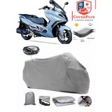 Coverall Arora Gt 250 Arka Çanta Uyumlu (Gri) Motorsiket Brandası Motor Örtüsü Çadır Su Geçirmez Motosiklet Kılıfı Motor Brandası - Gri- Arka Çanta UYUMLU