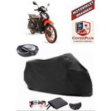 Coverall Arora Smart 50 x Siyah Arka Çanta Uyumlu Motorsiket Brandası Motor Örtüsü Çadır Su Geçirmez Motosiklet Kılıfı Motor Brandası - Siyah- Arka Çanta UYUMLU