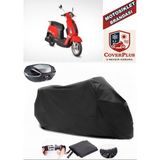 Coverall Asya SCOOTURK-100 Siyah Arka Çanta Uyumlu Motorsiket Brandası Motor Örtüsü Çadır Su Geçirmez Motosiklet Kılıfı Motor Brandası - Siyah- Arka Çanta UYUMLU
