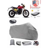 Coverall Caballero 500 Anniversary Arka Çanta Uyumlu (Gri) Motorsiket Brandası Motor Örtüsü Çadır Su Geçirmez Motosiklet Kılıfı Motor Brandası - Gri- Arka Çanta UYUMLU