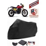 Coverall Caballero 500 Anniversary Siyah Motorsiket Brandası Motor Örtüsü Çadır Su Geçirmez Motosiklet Kılıfı Motor Brandası - Siyah- Arka Çanta UYUMSUZ