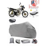Coverall Falcon Attack 50 Arka Çanta Uyumlu (Gri) Motorsiket Brandası Motor Örtüsü Çadır Su Geçirmez Motosiklet Kılıfı Motor Brandası - Gri- Arka Çanta UYUMLU