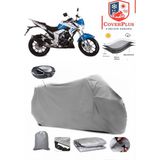 Coverall Falcon Sharp 170 Arka Çanta Uyumlu (Gri) Motorsiket Brandası Motor Örtüsü Çadır Su Geçirmez Motosiklet Kılıfı Motor Brandası - Gri- Arka Çanta UYUMLU