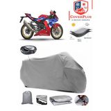 Coverall Honda Cbr 1000 Rr Arka Çanta Uyumlu (Gri) Motorsiket Brandası Motor Örtüsü Çadır Su Geçirmez Motosiklet Kılıfı Motor Brandası - Gri- Arka Çanta UYUMLU