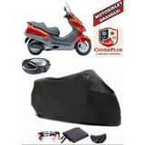 Coverall Honda Fes 250 Foresight Siyah Arka Çanta Uyumlu Motorsiket Brandası Motor Örtüsü Çadır Su Geçirmez Motosiklet Kılıfı Motor Brandası - Siyah- Arka Çanta UYUMLU