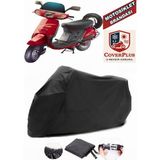 Coverall Honda Kinetic Dx Siyah Motorsiket Brandası Motor Örtüsü Çadır Su Geçirmez Motosiklet Kılıfı Motor Brandası - Siyah- Arka Çanta UYUMSUZ