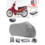 Coverall Kanuni Elite 100 Arka Çanta Uyumlu (Gri) Motorsiket Brandası Motor Örtüsü Çadır Su Geçirmez Motosiklet Kılıfı Motor Brandası - Gri- Arka Çanta UYUMLU