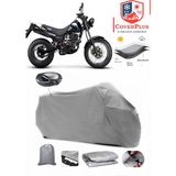 Coverall Kanuni Rt 125 D Arka Çanta Uyumlu (Gri) Motorsiket Brandası Motor Örtüsü Çadır Su Geçirmez Motosiklet Kılıfı Motor Brandası - Gri- Arka Çanta UYUMLU