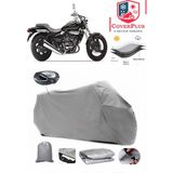 Coverall Kawasaki El 250 Arka Çanta Uyumlu (Gri) Motorsiket Brandası Motor Örtüsü Çadır Su Geçirmez Motosiklet Kılıfı Motor Brandası - Gri- Arka Çanta UYUMLU