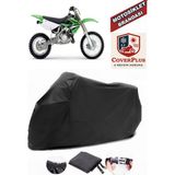 Coverall Kawasaki Kx 85 Siyah Motorsiket Brandası Motor Örtüsü Çadır Su Geçirmez Motosiklet Kılıfı Motor Brandası - Siyah- Arka Çanta UYUMSUZ