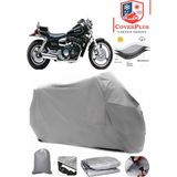Coverall Kawasaki Zl 600 Gri Motorsiket Brandası Motor Örtüsü Çadır Su Geçirmez Motosiklet Kılıfı Motor Brandası - Gri- Arka Çanta UYUMSUZ