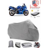 Coverall Kawasaki Zzr 1200 Gri Motorsiket Brandası Motor Örtüsü Çadır Su Geçirmez Motosiklet Kılıfı Motor Brandası - Gri- Arka Çanta UYUMSUZ