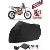 Coverall Ktm 250 Exc Six Days Tpı Siyah Motorsiket Brandası Motor Örtüsü Çadır Su Geçirmez Motosiklet Kılıfı Motor Brandası - Siyah- Arka Çanta UYUMSUZ